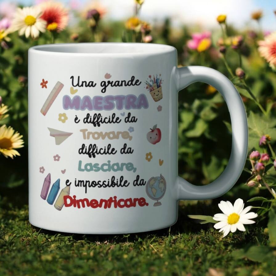 Tazza "Una Grande Maestra" – Regalo Speciale di Fine Anno