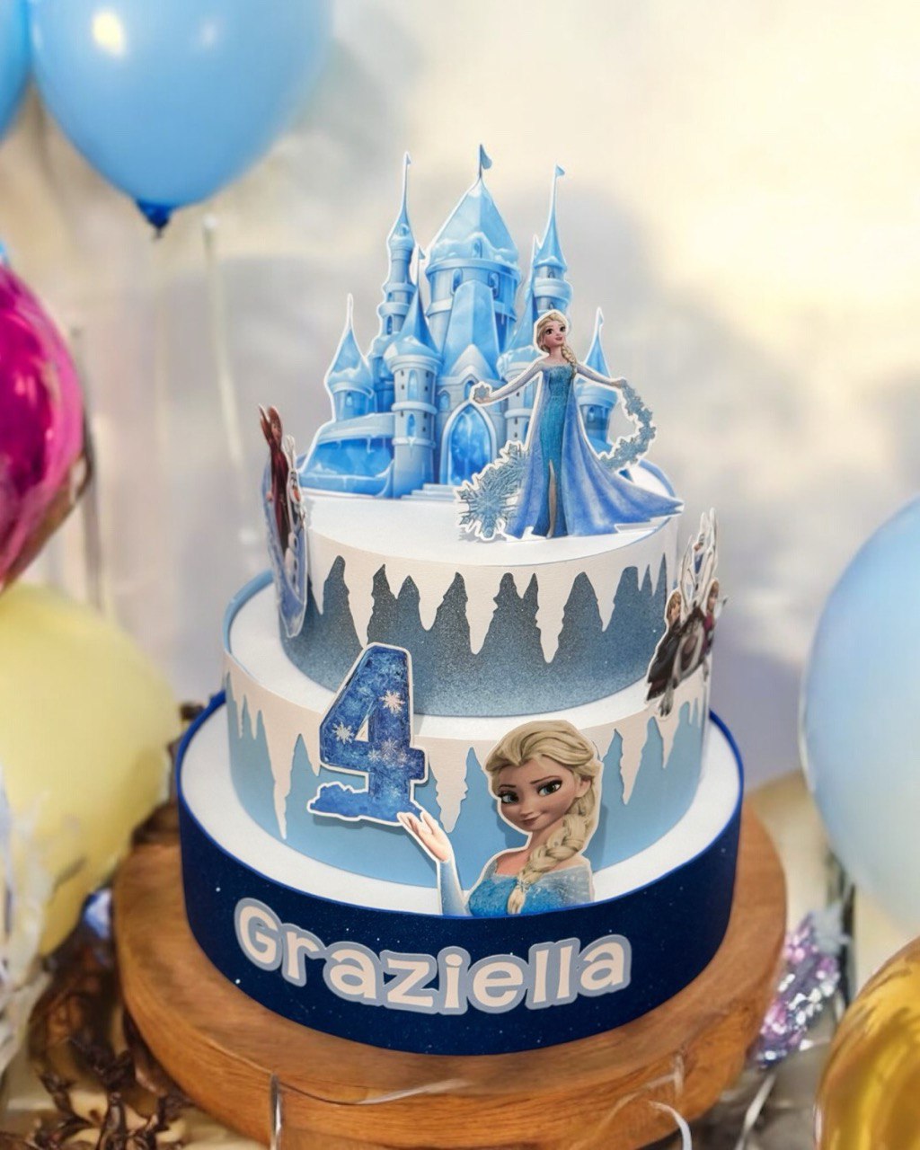 Torta scenografica personalizzata – Tema Frozen