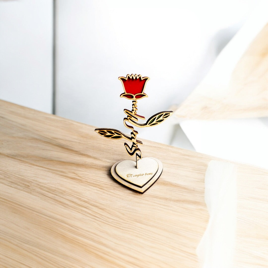 “Super Mamma” in Legno – Regalo Unico per la Festa della Mamma