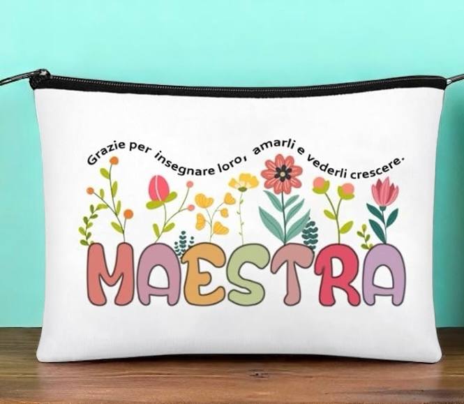 🎁 Astuccio Regalo per Maestra – 3 Grafiche Disponibili