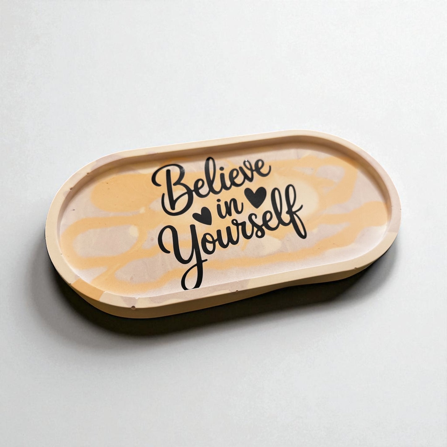Porta Oggetti Decorativo con Frase Motivazionale