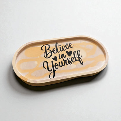 Porta Oggetti Decorativo con Frase Motivazionale