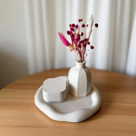 Centrotavola Minimal con Fiori Secchi