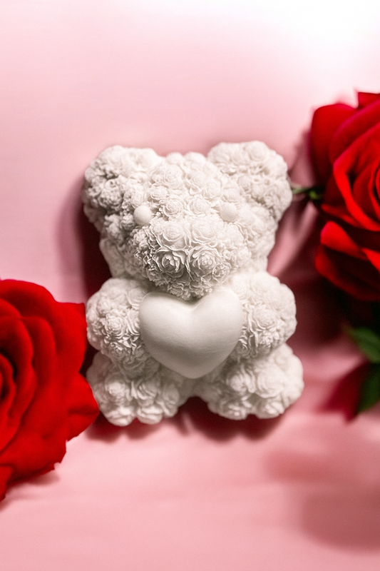 Candela decorativa Orsetto con Cuore